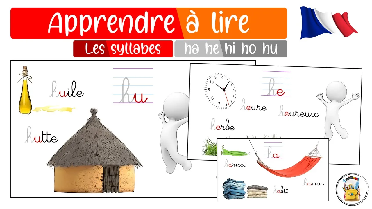 Les Syllabes HA HE HI HO HU - Apprendre À Lire En Français - Les Sons Du CP - Vocabulaire En Image
