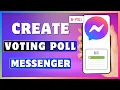 How To Create A Poll On Messenger Make Poll In Facebook Messenger Group Chat