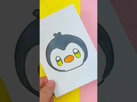 Cómo dibujar un pingüino kawaii paso a paso