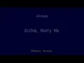 Alvvays - Archie, Marry Me - Karaoke Instrumental Lyrics - ObsKure