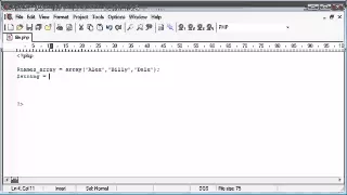 81 The implode Function with File Handling Example