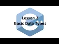 C Lesson 2 - Basic Data Types