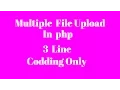 multiplefile upload tutorial in php multiple file upload