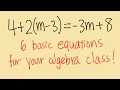 6 basic equations you need to master beginning algebra tutorial
