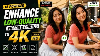 How to Enhance Low-Quality Videos & Photos to 4K (VideoProc AI Tutorial)