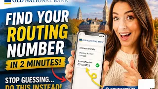 How to find your routing number with Old National Bank