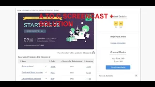 CODECHEF STARTERS 29 SCREENCAST SOLUTION DIV 2 A B C