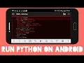 Install Python 3 On Android Mobile Python Terminal how to install python in Android python ide