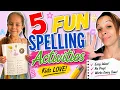 5 Fun Ways to Practice Spelling Words at Home Homeschool Spelling Activities