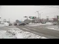 Take a ride around downtown Des Moines in the snow