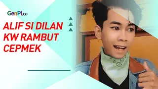 Tingkah Alif si Dilan KW Kocak, Rambut Gaya Cepmek