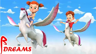 जादुई घोडा का सवारी - THE MAGICAL HORSE RIDE | Hindi Rhyme For Kids | Nursery Rhyme | Bedtime Dreams