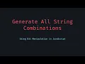 Generate All String Combinations in JavaScript Bit Manipulation Trick