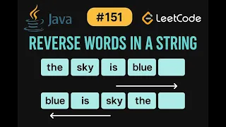 LeetCode 151 Reverse Words in a String Java Solution Two-Pointer Approach