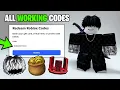 ALL WORKING CODES ON ROBLOX 2026