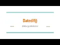 Excel Magic Datedif function