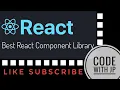 Best React Component Libraries React Component CODE WITH JP