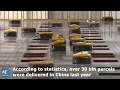 Army of robots sort out 200 000 packages a day