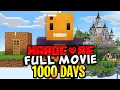 Download Lagu I Survived 1000 Days on ONE BLOCK in Minecraft Hardcore [FULL MOVIE]