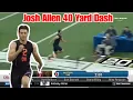 NFL Combine QB Josh Allen 40 Yard Dash