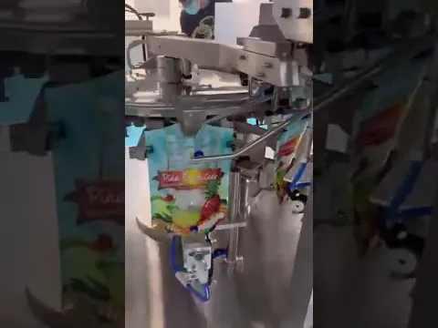 Multihead weighing premade pouches filler sealer #machine #cleanerfillingmachine #factory#automobile