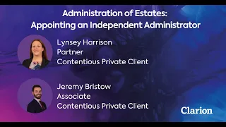 Administration of Estates Appointing an Independent Administrator