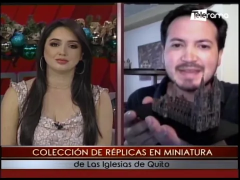Colección de réplicas en miniatura de las Iglesias de Quito