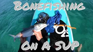 Fishing for Bonefish O io off a SUP