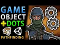 Game Objects with Unity DOTS Pathfinding ECS mixed with MonoBehaviour