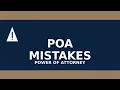 Power of Attorney for Seniors 7 Costly Mistakes