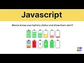 Accessing User Battery Status with JavaScript JavaScript Tutorial