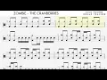 Download Lagu Zombie - The Cranberries - Drums Notation