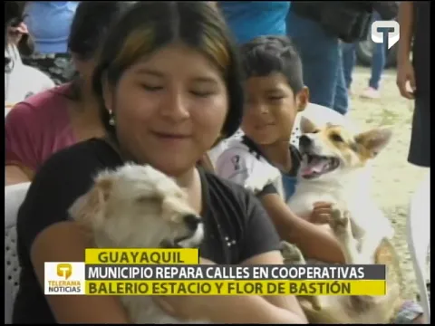 Municipio repara calles en cooperativas Balerio Estacio y Flor de Bastión