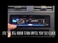 How to adjust JVC KD-R875SBT clock setting 2016 2017