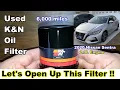 K N Oil Filter Select SO-1008 Cut Open Used K N Oil Filter Cut Open