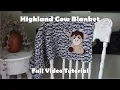 Highland Cow Blanket Crochet with OvertonFancies