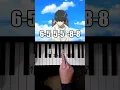 Unravel Tokyo Ghoul Piano Tutorial #shorts