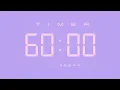 60 Minute Digital Countdown Timer with Simple Beeps