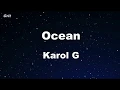 Download Lagu Ocean - Karol G Karaoke 【No Guide Melody】 Instrumental