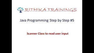 Java Programming Scanner class to read user input