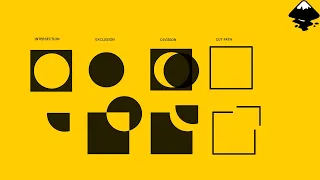 [Youtube thumbnail] Cutting shapes using other shapes in Inkscape.