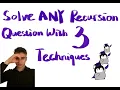 Introduction to Recursion 3 Techniques Call Stack Frames Tail Recursion