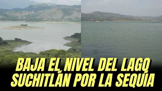 💧 Baja el nivel del lago Suchitlán en medio de la sequía en el Salvador