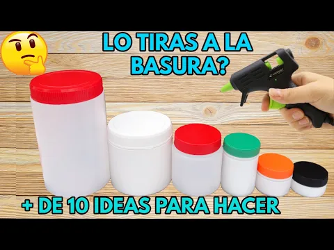 Download MP3 + DE 10 IDEAS PARA HACER CON POTES PLASTICOS | DECORA Y ORGANIZA RECICLANDO