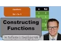 Math 8 Lesson 21 Constructing Function Equations from Word Problems Point Graphs and Tables