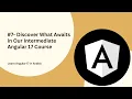 Learn Angular 17 in Arabic - What s Inside Our Intermediate Angular 17 Course