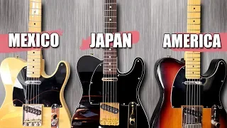 Mexican vs Japanese vs American - Telecaster Tone Comparison