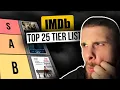 Ranking The Top 25 Movies On IMDB Tier List
