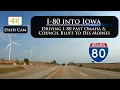 I-80 Eastbound Omaha and Council Bluffs to Des Moines Iowa in 4K Ultra