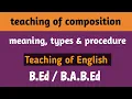 teaching types procedures